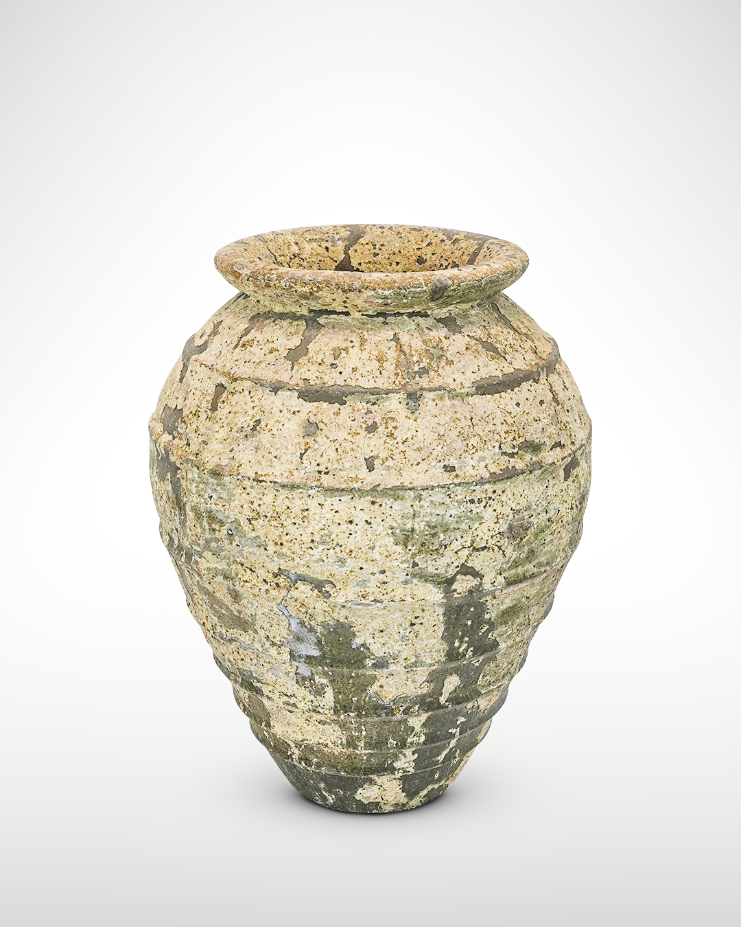 Texture VASO 2 - Name BUFALO I - OD_W 24” Po  17” Ht.  33” Base 10” Weight 167 LB” Texture Savana