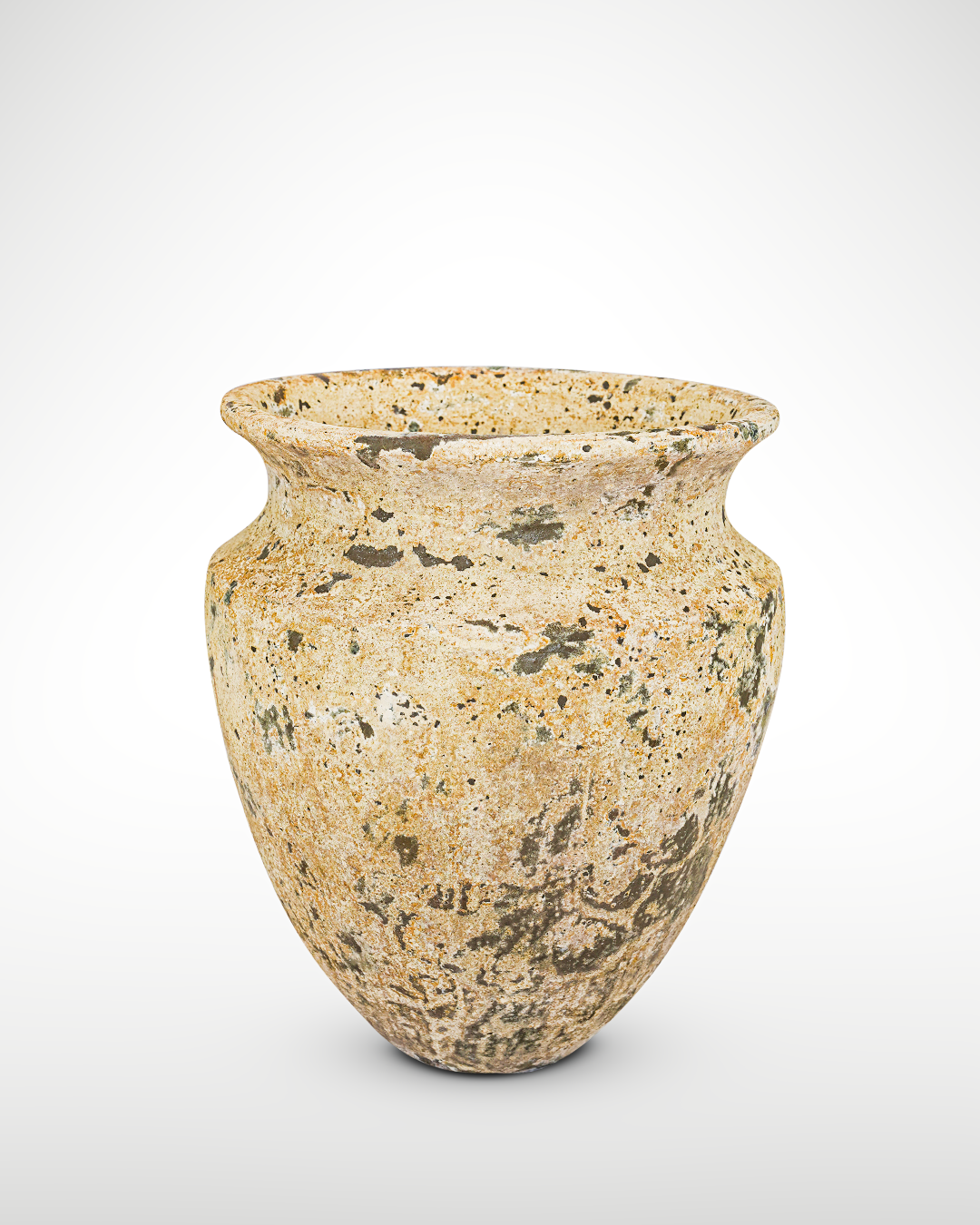 Texture VASE 14 - Name AUSTIN - OD_W 28” Po  28” Ht.  36” Base 11” Weight 252 LB” Texture Savana