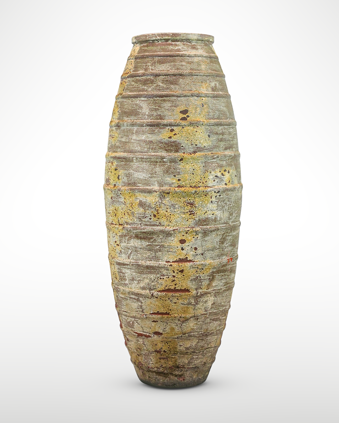 Texture VASE 69 - Name GRAND CANYON - OD_W 28” Po 16” Ht. 74” Base 16” Weight 617 LB” Texture Savana