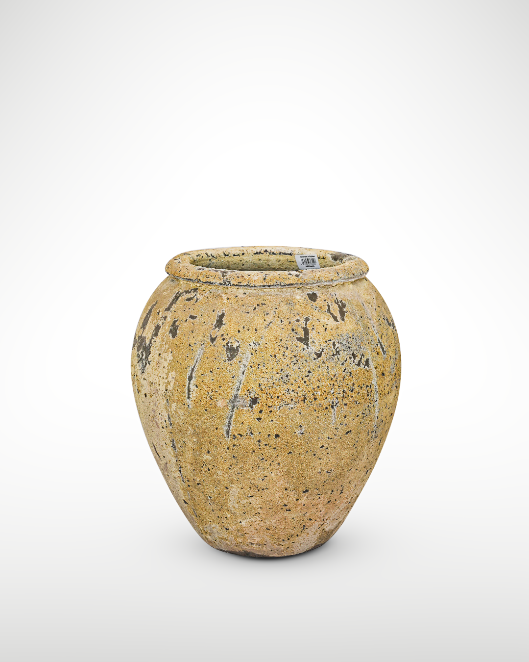 Texture VASE 26 - Name OREGON III - OD_W 18” Po  14” Ht.  19” Base 10” Weight 57 LB” Texture Savana